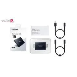 حافظه SSD اکسترنال سامسونگ مدل T5 ظرفیت 2 ترابایتSamsung T5 External SSD Drive - 2TB