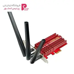 کارت شبکه بی‌سیم، دو بانده و PCI Express ایسوس مدل PCE-AC68 Asus PCE-AC68 802.11ac Dual-band Wireless-AC1900 PCI-E Adapter