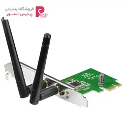 کارت شبکه PCI Express بی‌سیم N300 ایسوس مدل PCE-N15Asus PCE-N15 Wireless N300 PCI Express Network Adapter