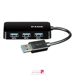 هاب USB3.0 چهار پورت دی-لينک مدل DUB-1341D-Link DUB-1341 4-Port USB 3.0 Hub
