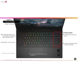 لپ تاپ اچ پی OMEN 15t-EK0023-BHP OMEN 15t-EK0023-B 15.6 Inch laptop