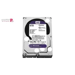 هارددیسک اینترنال وسترن دیجیتال مدل Purple WD60PURZ ظرفیت 6 ترابایتWestern Digital Purple WD60PURZ Internal Hard Disk 6TB