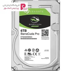هارددیسک اینترنال سیگیت مدل BarraCuda ST6000DM004 ظرفیت 6 ترابایتSeagate BarraCuda ST6000DM004 Internal Hard Drive - 6TB