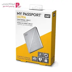 هارد اکسترنال وسترن دیجیتال My Passport ULTRA 4TBWestern My Passport ULTRA External Hard Drive - 4TB