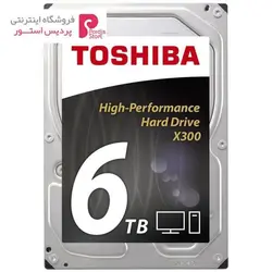 هارددیسک اینترنال توشیبا سری X300 مدل HDWE160EZSTA ظرفیت 6 ترابایتToshiba X300 HDWE160EZSTA Internal Hard Drive - 6TB