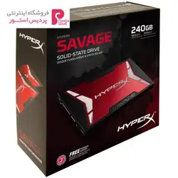 حافظه SSD کینگستون مدل HyperX Savage با ظرفیت 240 گیگابایت به همراه کیت ارتقاKingston HyperX Savage SSD With Upgrade Bundle Kit - 240GB
