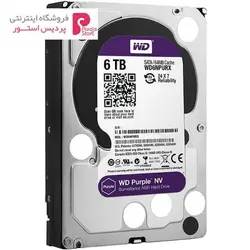 هارددیسک اینترنال وسترن دیجیتال مدل Purple NV WD6NPURX ظرفیت 6 ترابایتWestern Digital Purple NV WD6NPURX Internal Hard Drive 6TB