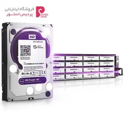 هارددیسک اینترنال وسترن دیجیتال مدل Purple NV WD6NPURX ظرفیت 6 ترابایتWestern Digital Purple NV WD6NPURX Internal Hard Drive 6TB