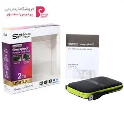 هارد اکسترنال سیلیکون پاور Armor-A60 ظرفیت2Silicon Power Armor A60 External Hard Drive - 2TB
