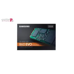 اس اس دی اینترنال سامسونگ مدل Evo 860 m.2 ظرفیت 250 گیگابایتSamsung 860 Evo m.2 Internal SSD Drive - 250GB