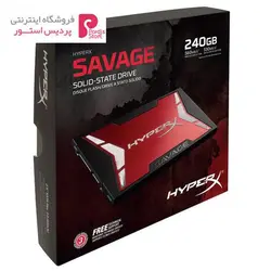 حافظه SSD کینگستون مدل HyperX Savage ظرفیت 240 گیگابایتKingston HyperX Savage SSD Drive - 240GB