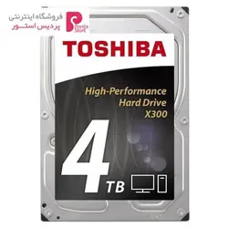 هارددیسک اینترنال توشیبا سری X300 مدل HDWE140 ظرفیت 4 ترابایتToshiba X300 HDWE140 Internal Hard Drive - 4TB