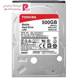 هارددیسک اینترنال توشیبا سری L200 مدل HDWJ105 ظرفیت 500 گیگابایتToshiba L200 HDWJ105 Internal Hard Drive - 500GB