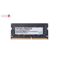 رم لپ تاپ DDR4 تک کاناله 2400 مگاهرتز اپیسر ظرفیت 4 گیگابایتApacer DDR4 2400MHz Single Channel Laptop RAM 4GB