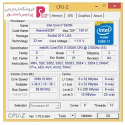 پردازنده مرکزی اینتل سری Haswell-E مدل Core i7-5930KIntel Haswell-E Core i7-5930K CPU