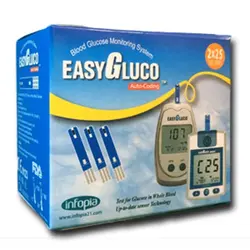 دستگاه قند خون ایزی گلوکو Easy Gluco همراه 50 نوار | پزشک شاپ