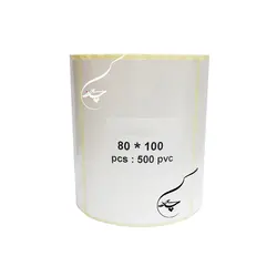 لیبل PVC سایز 50 در 100 میلی تک ردیفه به صورت رول 1000 لیبلی| فروشگاه آنلاین پیروزگر
