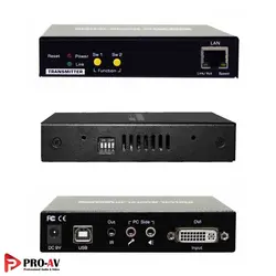 KVM اکستندر DVI با 4*USB برند UNICLASS مدل DX120 روی CAT5 تا 100متر