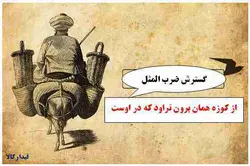 گسترش ضرب المثل از کوزه همان برون تراود که در اوست برای نگارش پایه یازدهم