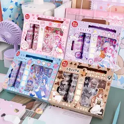 ست 20 تکه استیکر و واشی به همراه کاتر فشاری eda طرح LOLITA