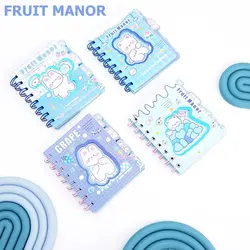 دفترچه سیمی 80 برگ دیوایدر دار طرح خرس و خرگوش