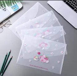 پوشه دکمه ای شفاف طرح خرگوش