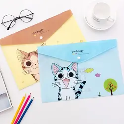 پوشه دکمه ای A4 طرح گربه