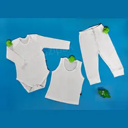 لباس نوزادی پنبه ای سه تکه | روزی پاک