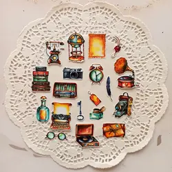 ست استیکر وینتیج وسایل آنتیک و قدیمی - برچسب وینتیج