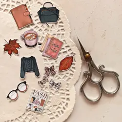 ست استیکر تزیینی پاییزی - ست 4 عددی برچسب پاییزی