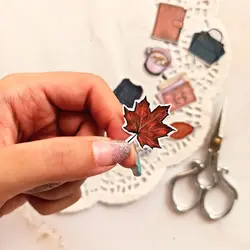 ست استیکر تزیینی پاییزی - ست 4 عددی برچسب پاییزی