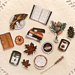 ست استیکر تزیینی پاییزی - ست 4 عددی برچسب پاییزی