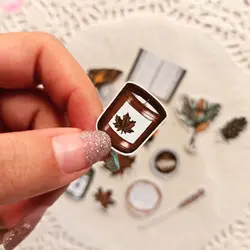 ست استیکر تزیینی پاییزی - ست 4 عددی برچسب پاییزی