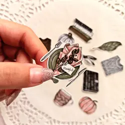 ست استیکر تزیینی پاییزی - ست 4 عددی برچسب پاییزی