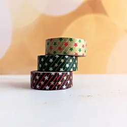 چسب واشی - نوار چسب طرح دار کریسمسی