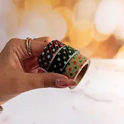 چسب واشی - نوار چسب طرح دار کریسمسی
