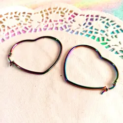 گوشواره هولوگرامی - طرح قلب