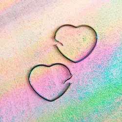 گوشواره هولوگرامی - طرح قلب