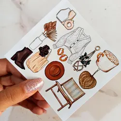 ست استیکر ژورنال بوهو