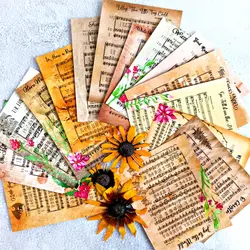 کاغذ تم ساز موسیقی کریسمس | پک کاغذ طرح دار موسیقی کریسمس