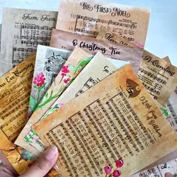 کاغذ تم ساز موسیقی کریسمس | پک کاغذ طرح دار موسیقی کریسمس