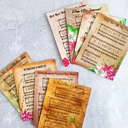 کاغذ تم ساز موسیقی کریسمس | پک کاغذ طرح دار موسیقی کریسمس