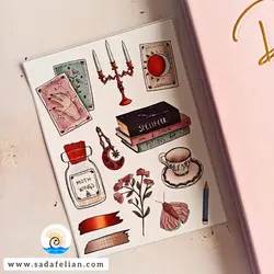 ست استیکر ژورنالی کد JS002 - برچسب تزیینی
