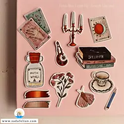 ست استیکر ژورنالی کد JS002 - برچسب تزیینی