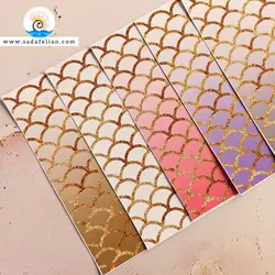 کاغذ اسکرپ بوک طرح پولک | ست کاغذ اسکرپ بوک 5 عددی