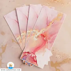 ست کاغذ تم ساز طرح ماربل صورتی روشن و صورتی تیره | ست ۴ عددی