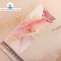 ست کاغذ تم ساز طرح ماربل صورتی روشن و صورتی تیره | ست ۴ عددی