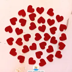 قلب مخملی - پک قلب مخمل قرمز