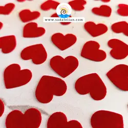 قلب مخملی - پک قلب مخمل قرمز