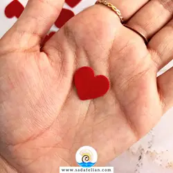 قلب مخملی - پک قلب مخمل قرمز